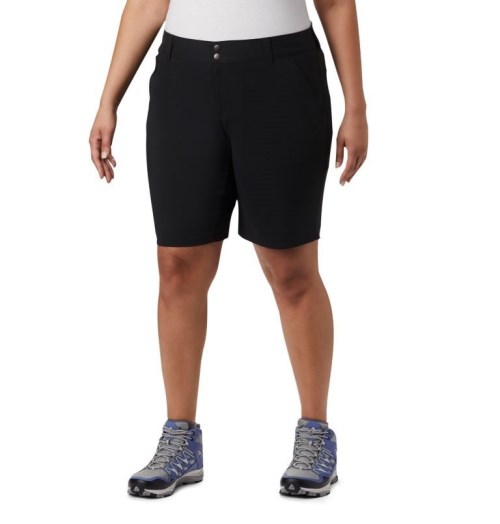 Women's Columbia Saturday Trail Long Shorts Black | Plus Size CA-A5460